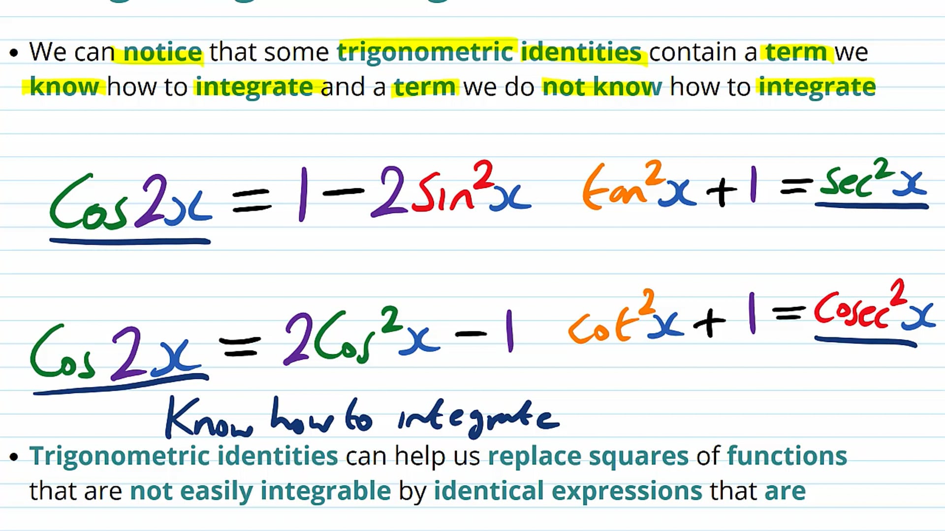 Integration Using Trigonometric Identities