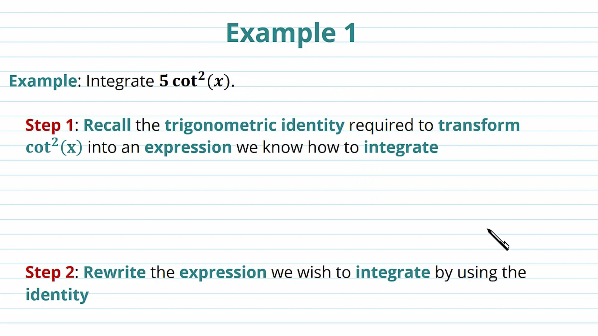 Integration Using Trigonometric Identities Examples