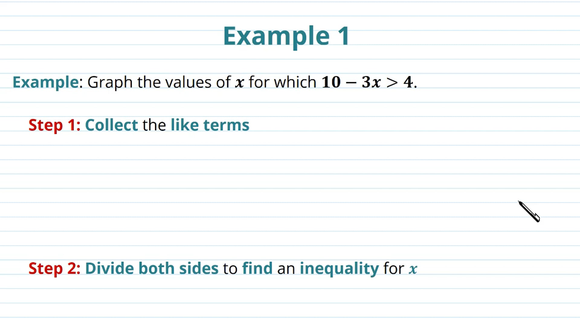 Introduction to Inequalities Examples