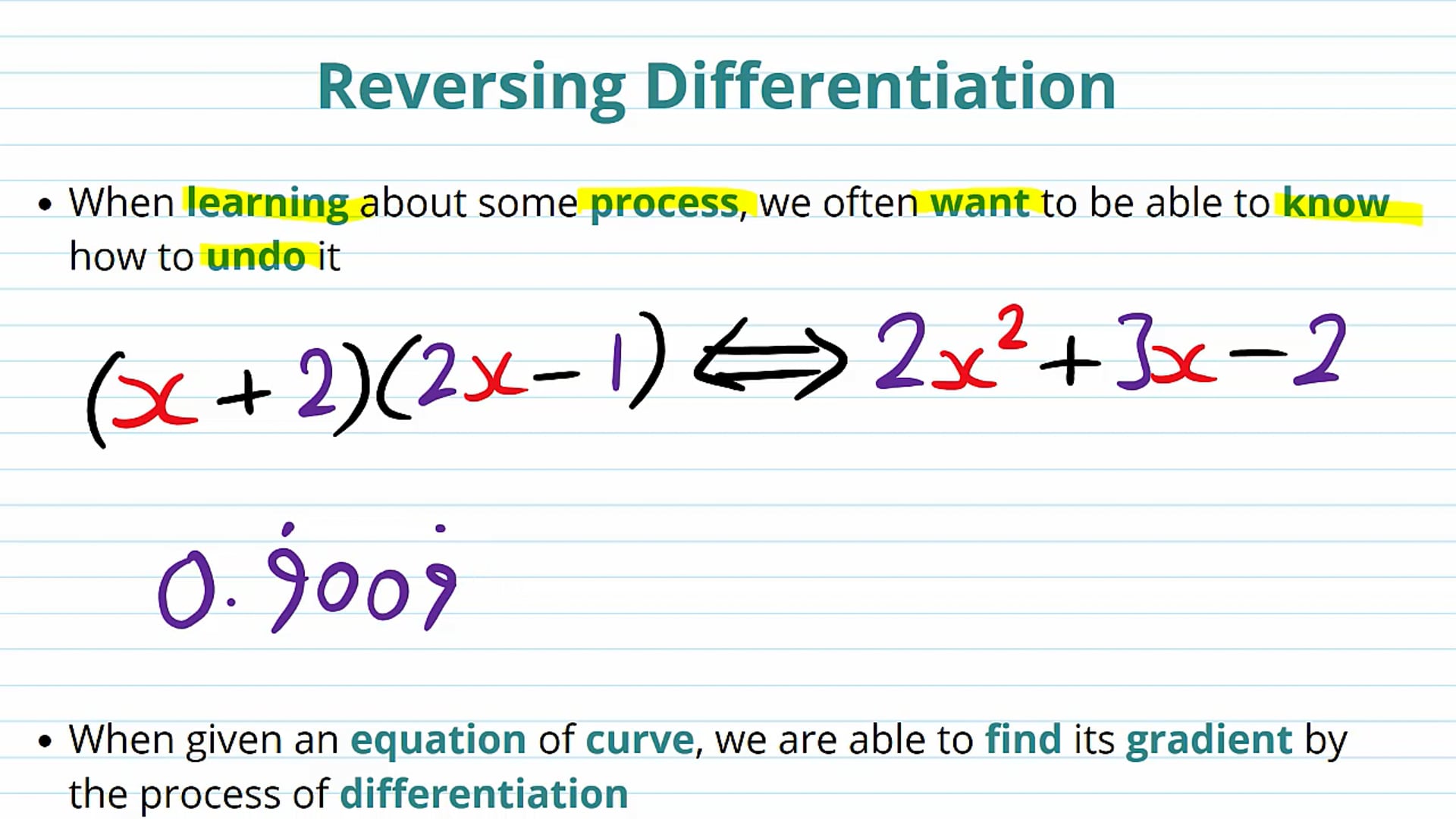 Introduction to Integration