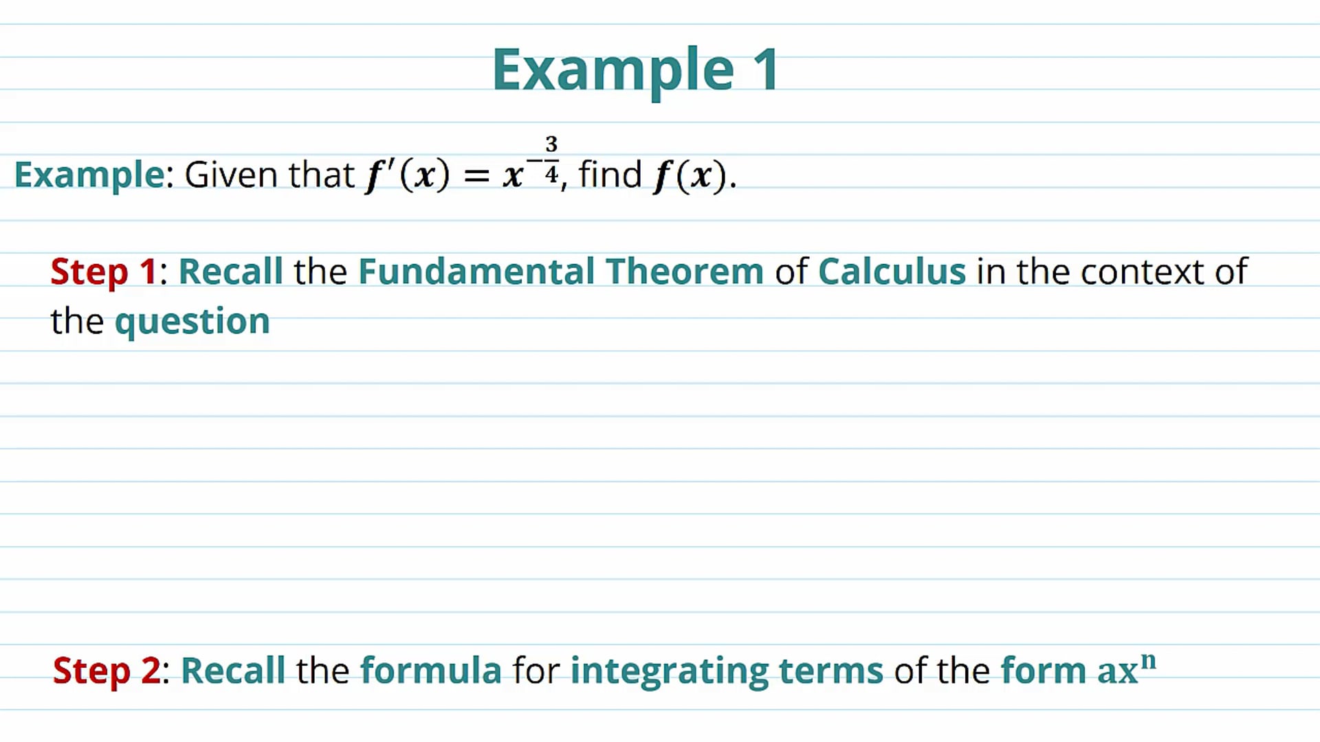 Introduction to Integration Examples