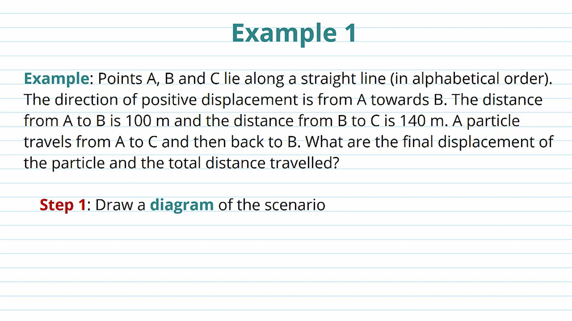 Introduction to Kinematics Examples