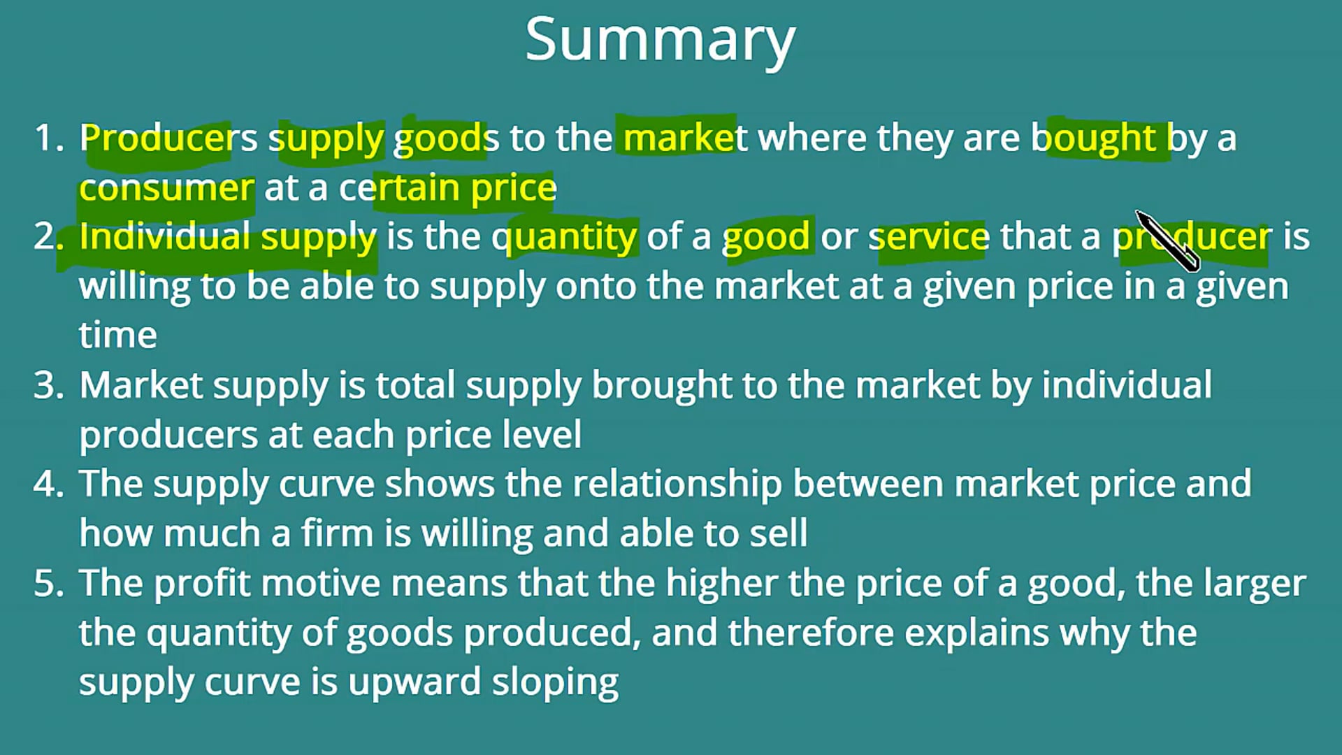 Introduction to Supply