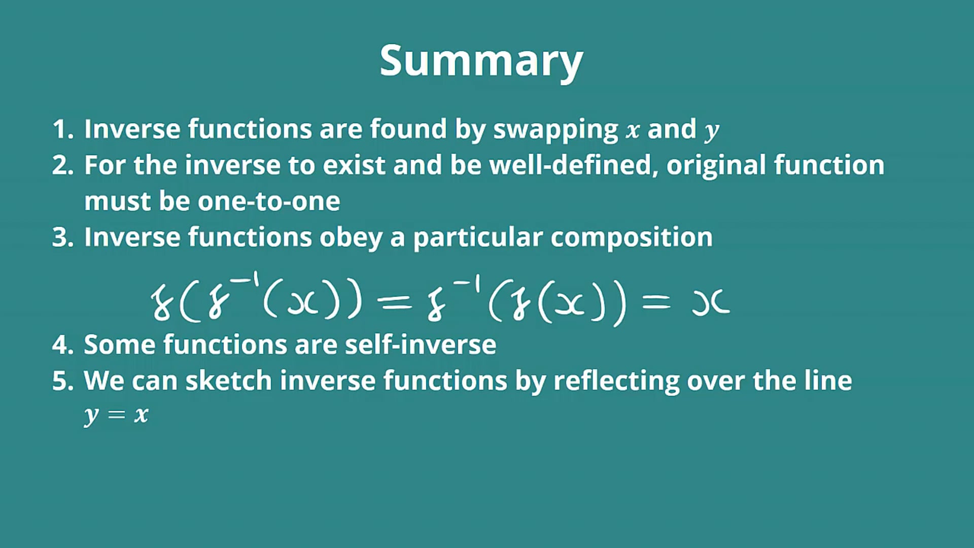 Inverse Functions Examples