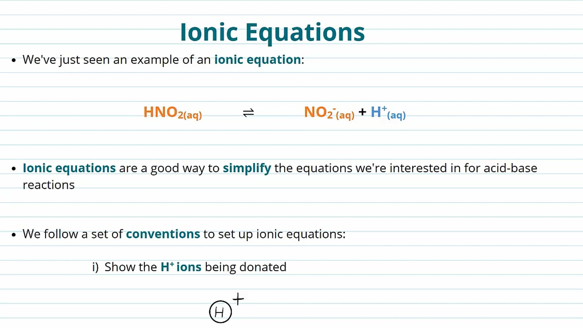 Ionic Equations and Polybasic Acids