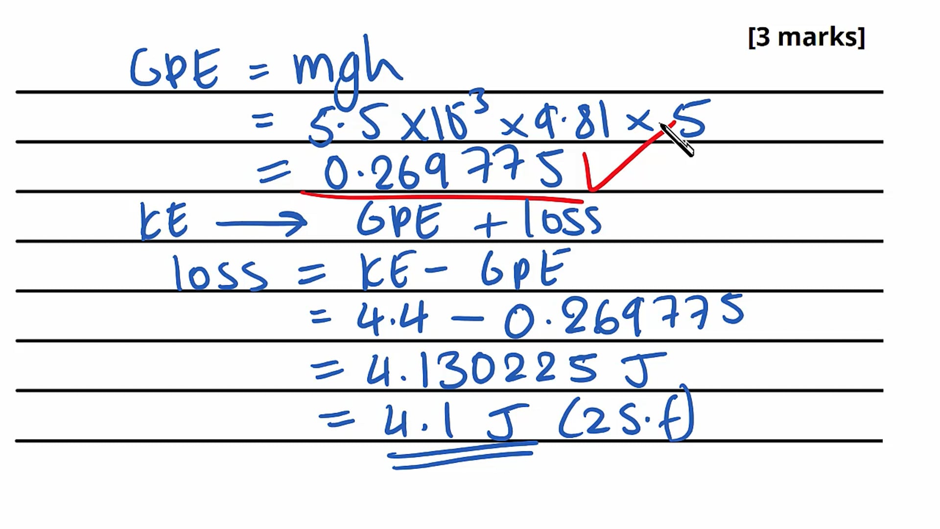 KE and GPE Exam Question