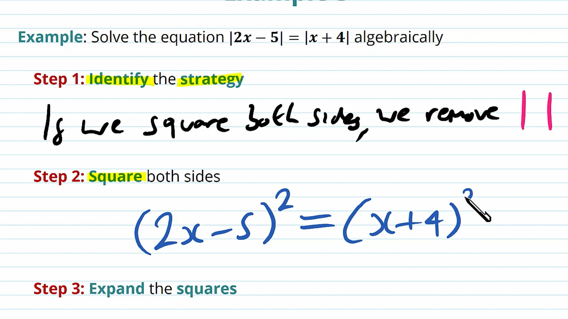Modulus Equations and Inequalities Examples