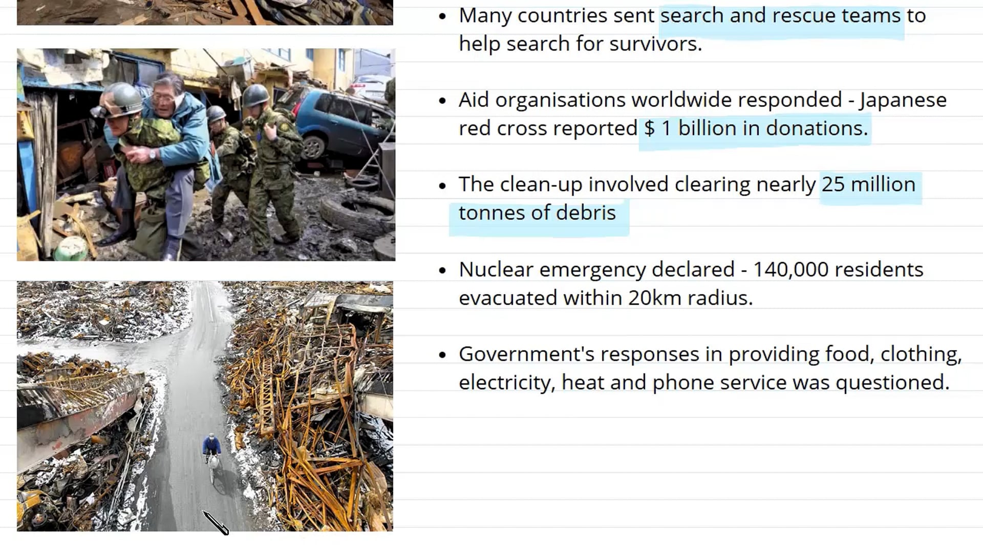 Multi Hazardous Local Case Study: Tohoku Japan