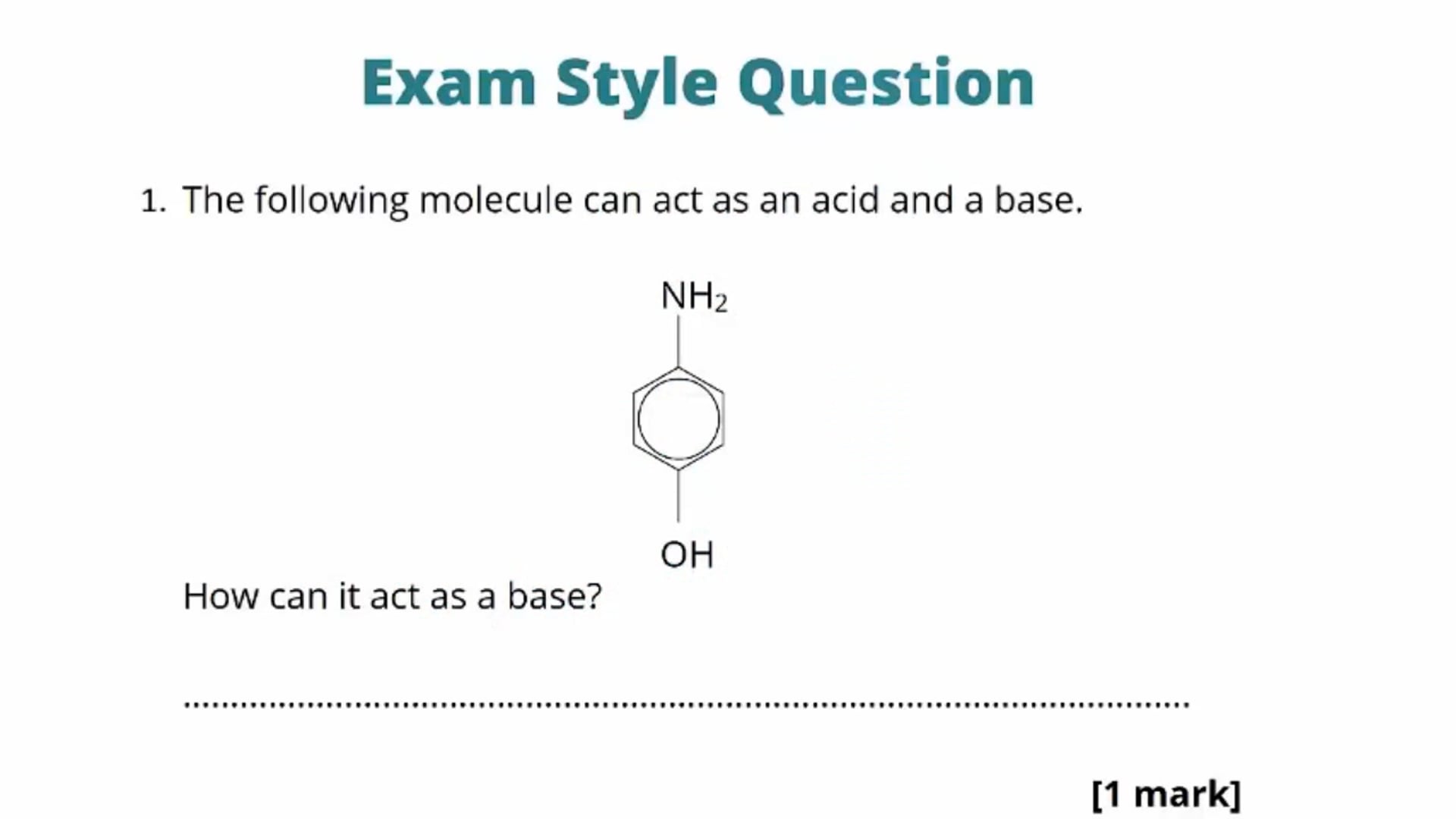 Naming and Making Amines Exam Question