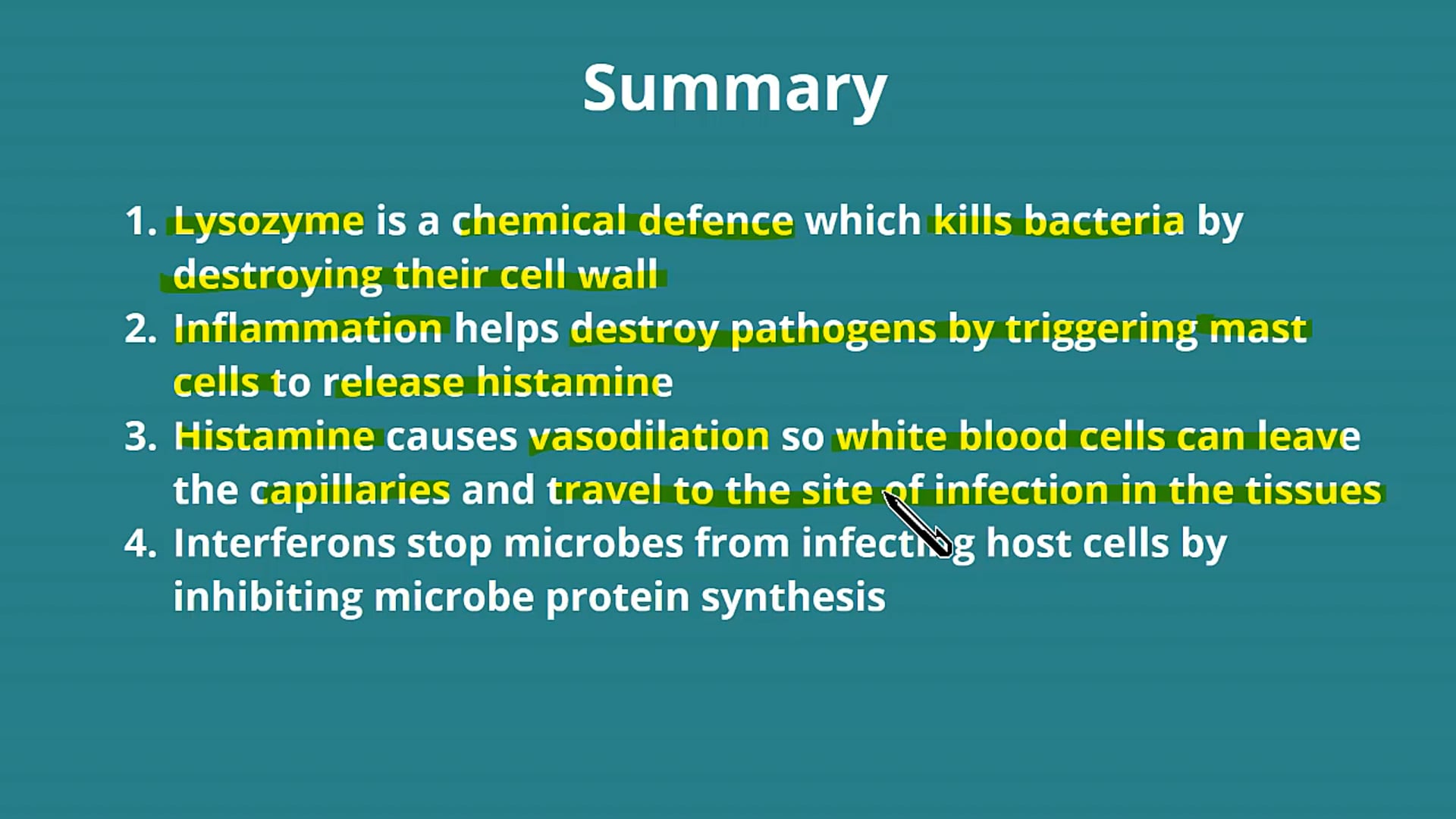 Non-Specific Cellular and Chemical Defenses