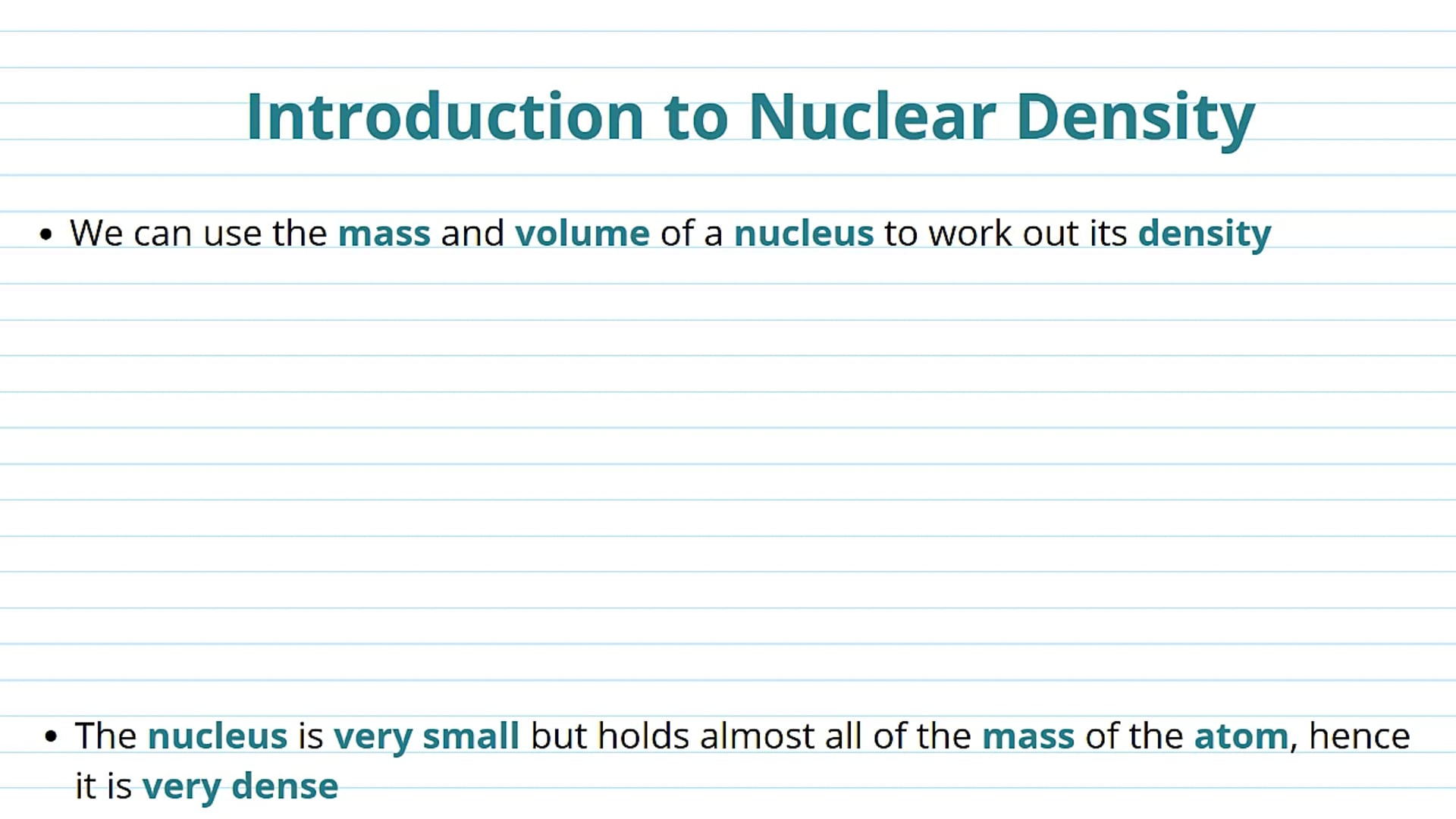 Nuclear Density