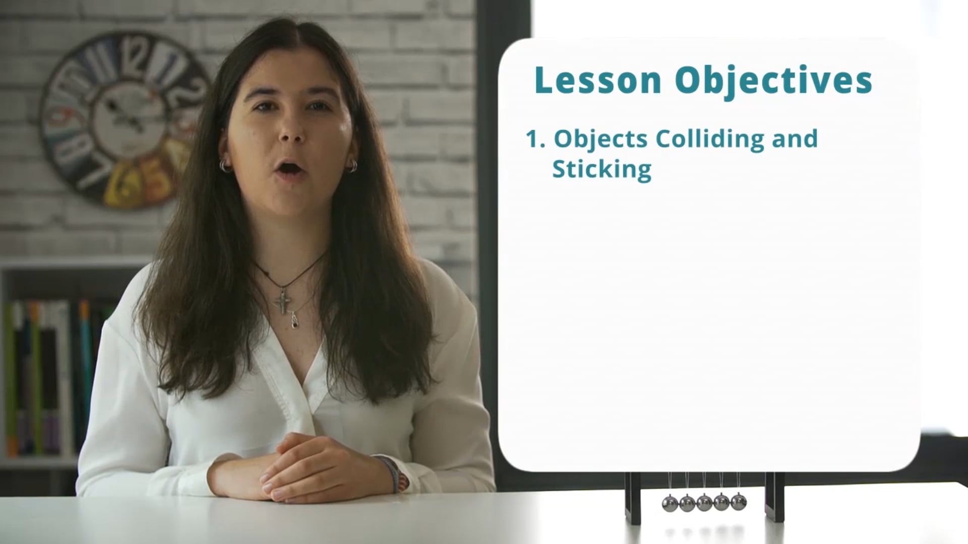 Objects Colliding and Sticking