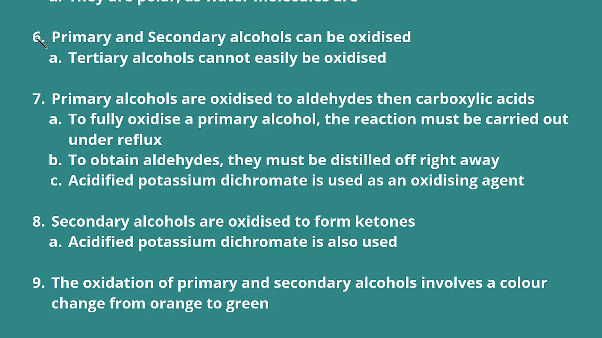 Oxidation of Alcohols