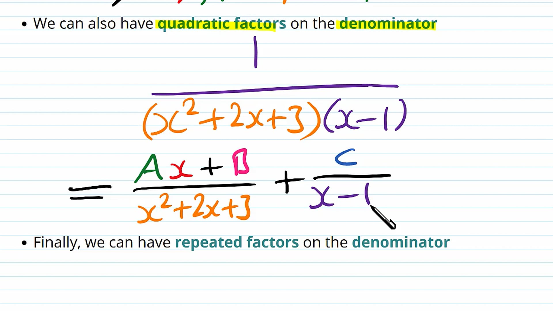 Partial Fractions