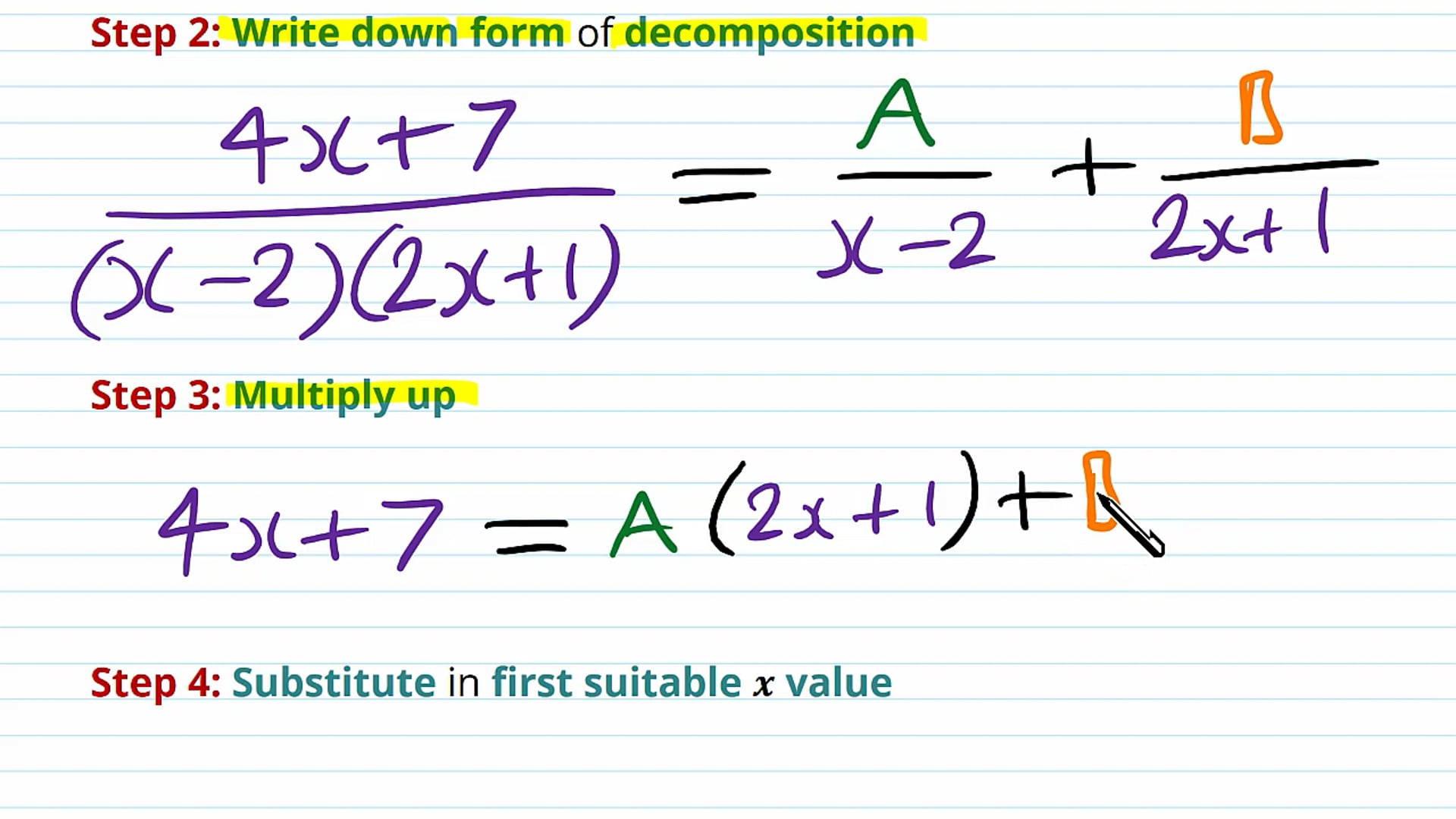 Partial Fractions Examples