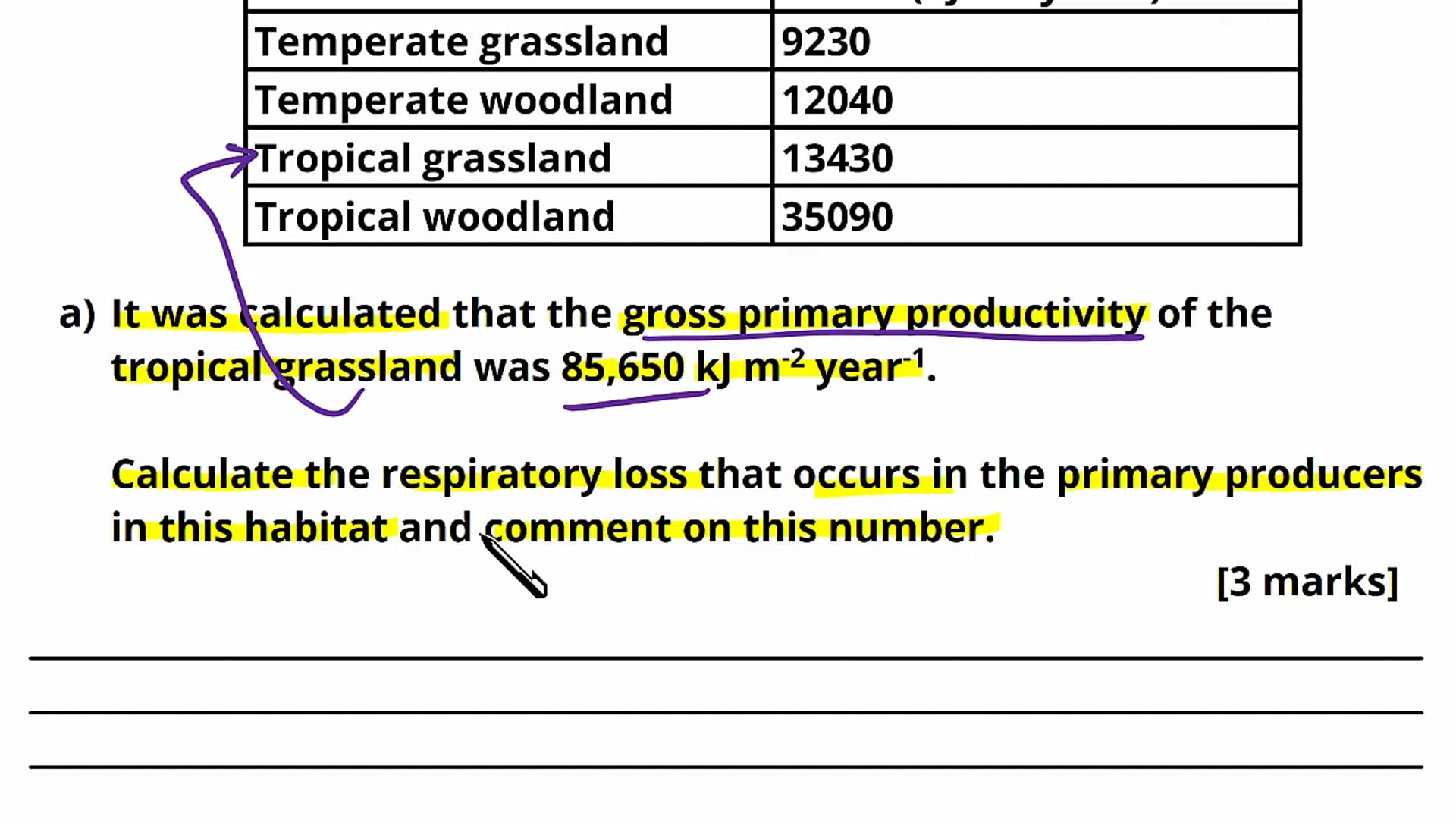 Productivity Exam Question