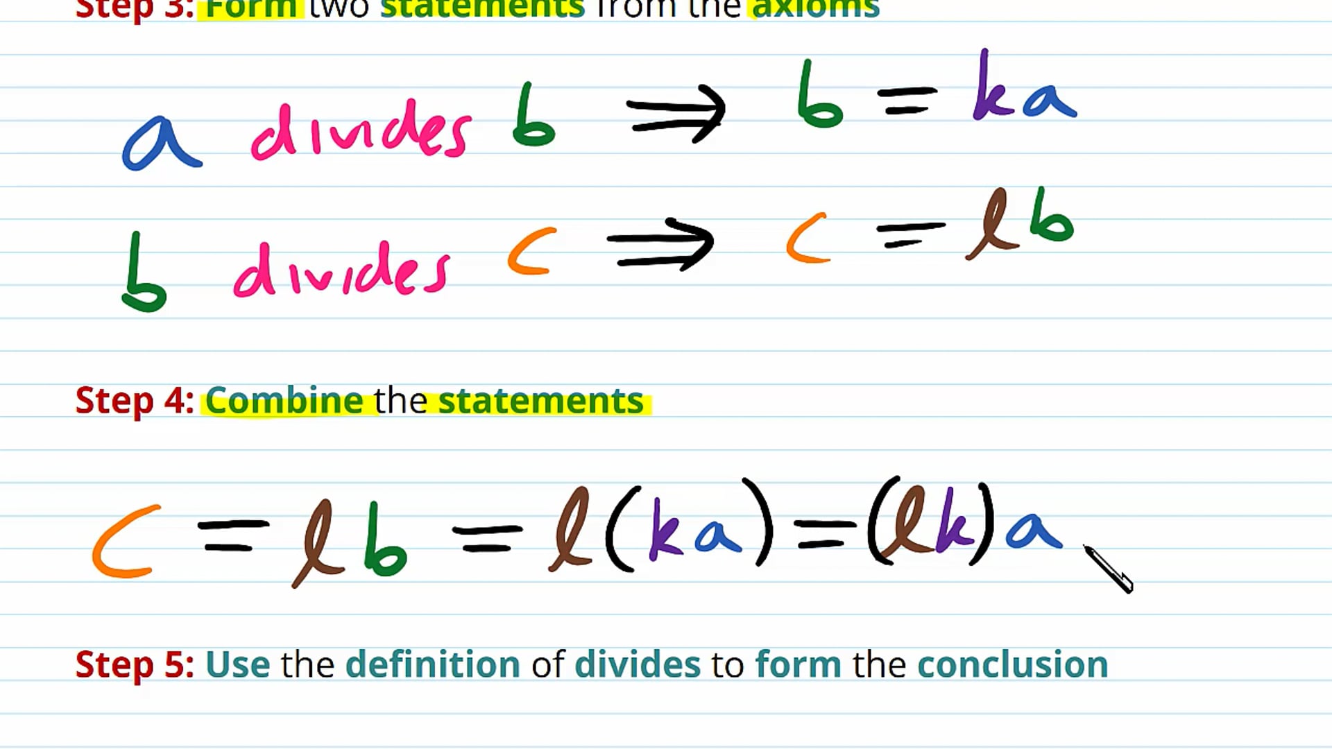 Proof by Deduction Examples
