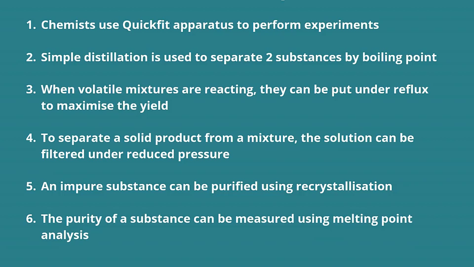 Recrystallisation and Melting Points