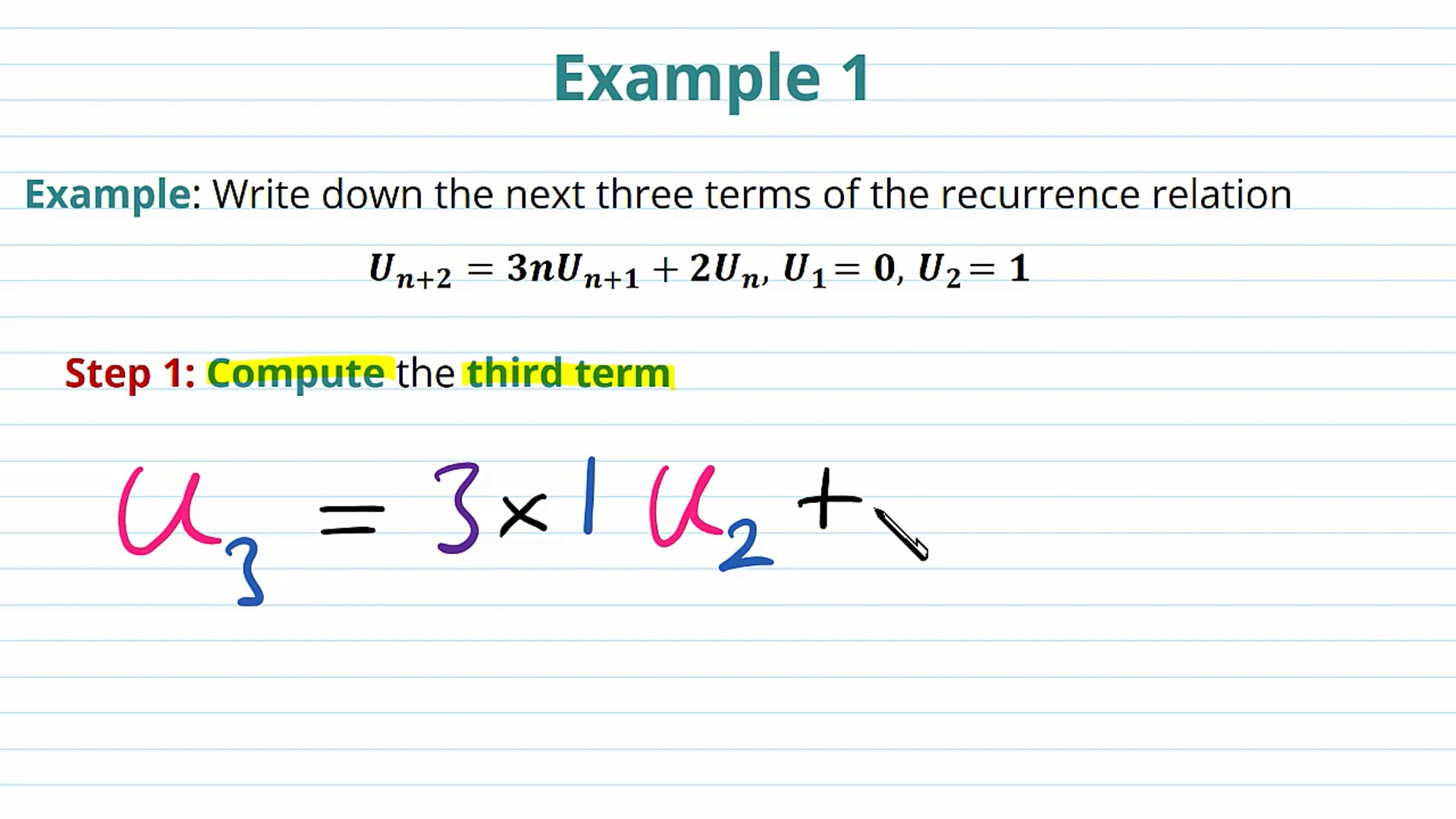 Recurrence Relations Examples