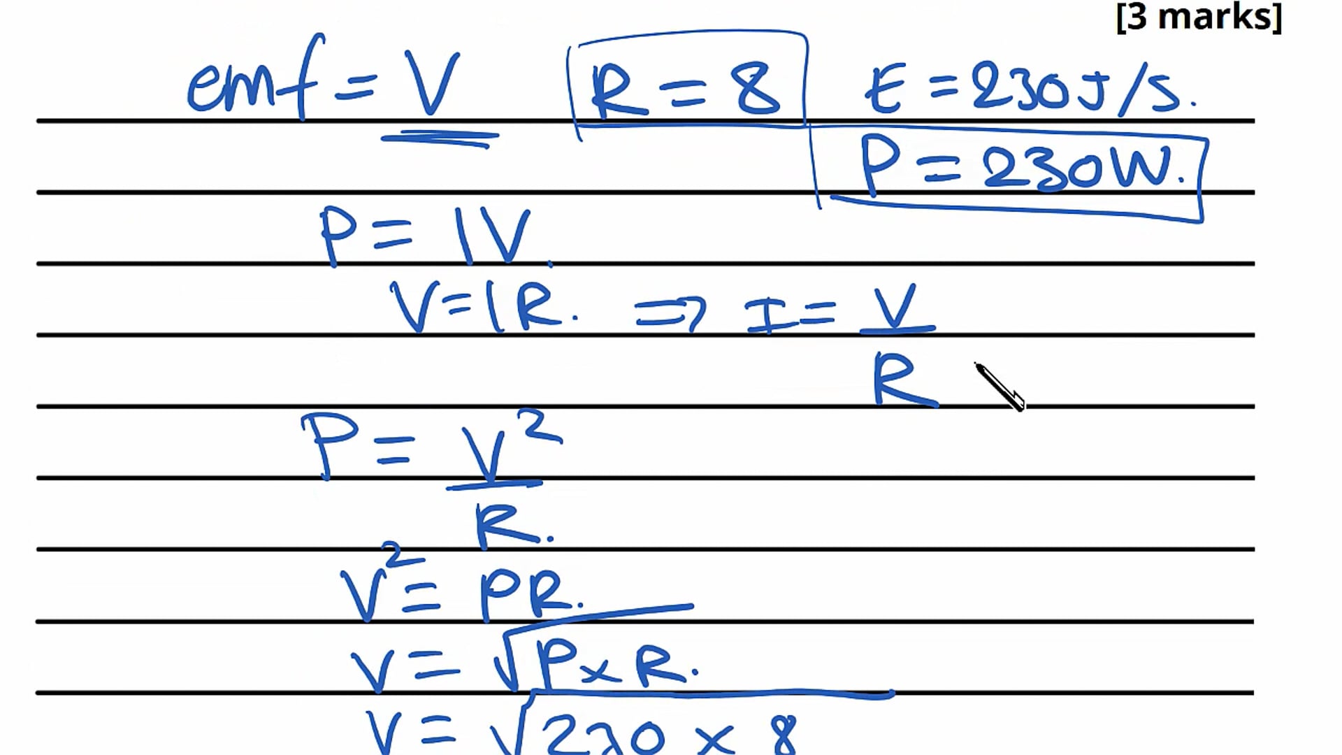 Resistance Exam Question