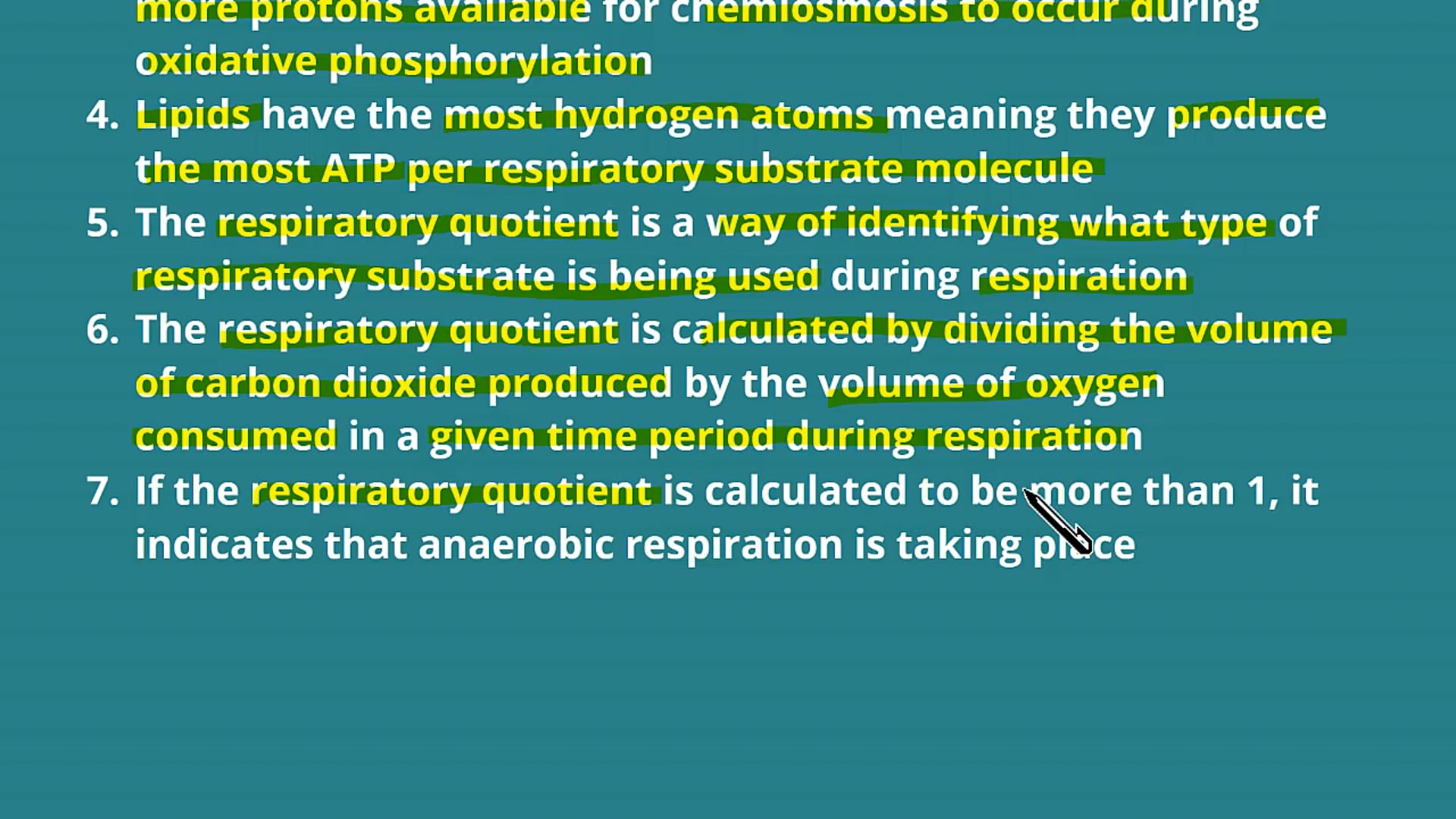 Respiratory Quotients