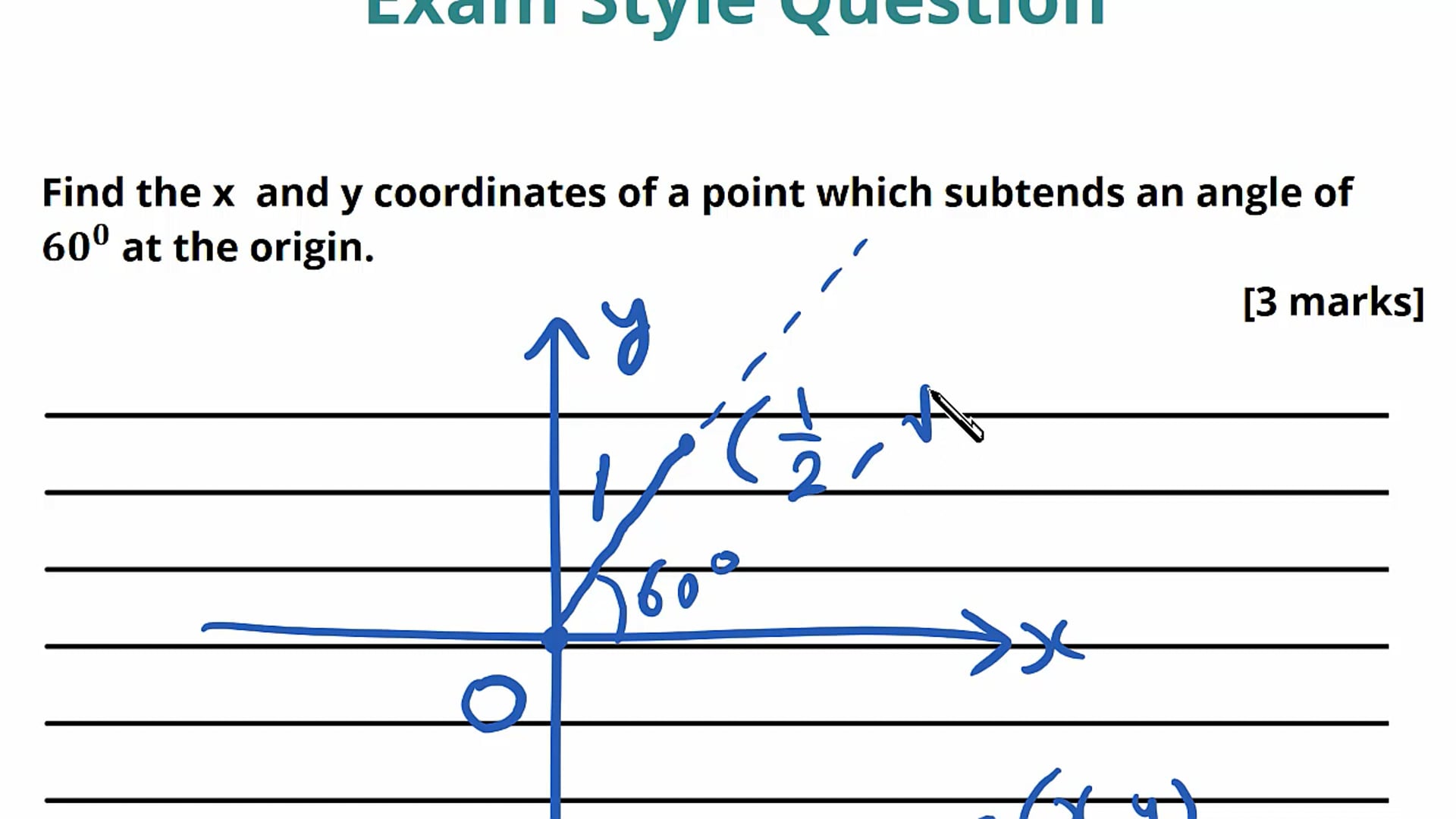 Right Angle Triangles Exam Question