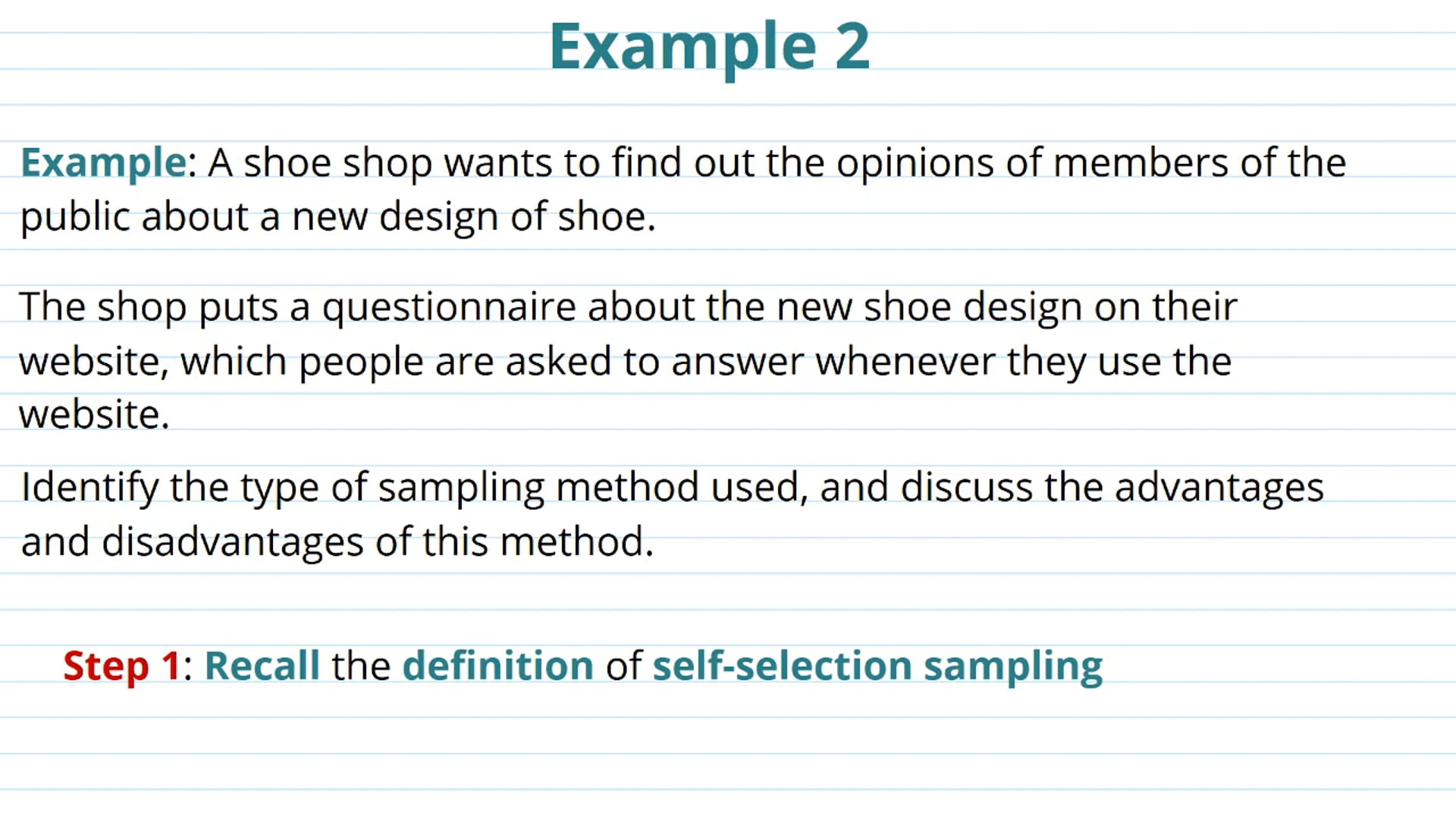 Self-Selecting Sampling Examples
