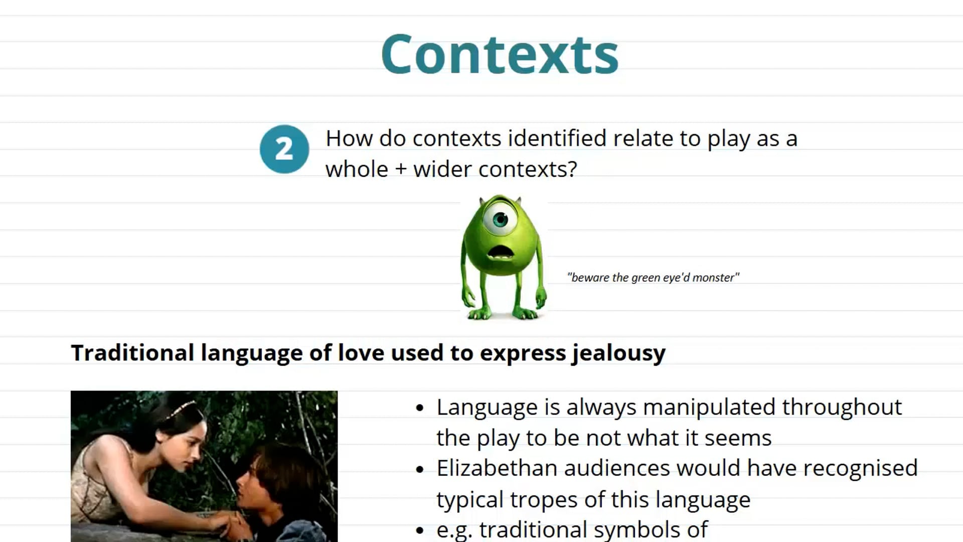 Shakespeare: Contexts (Part 3)