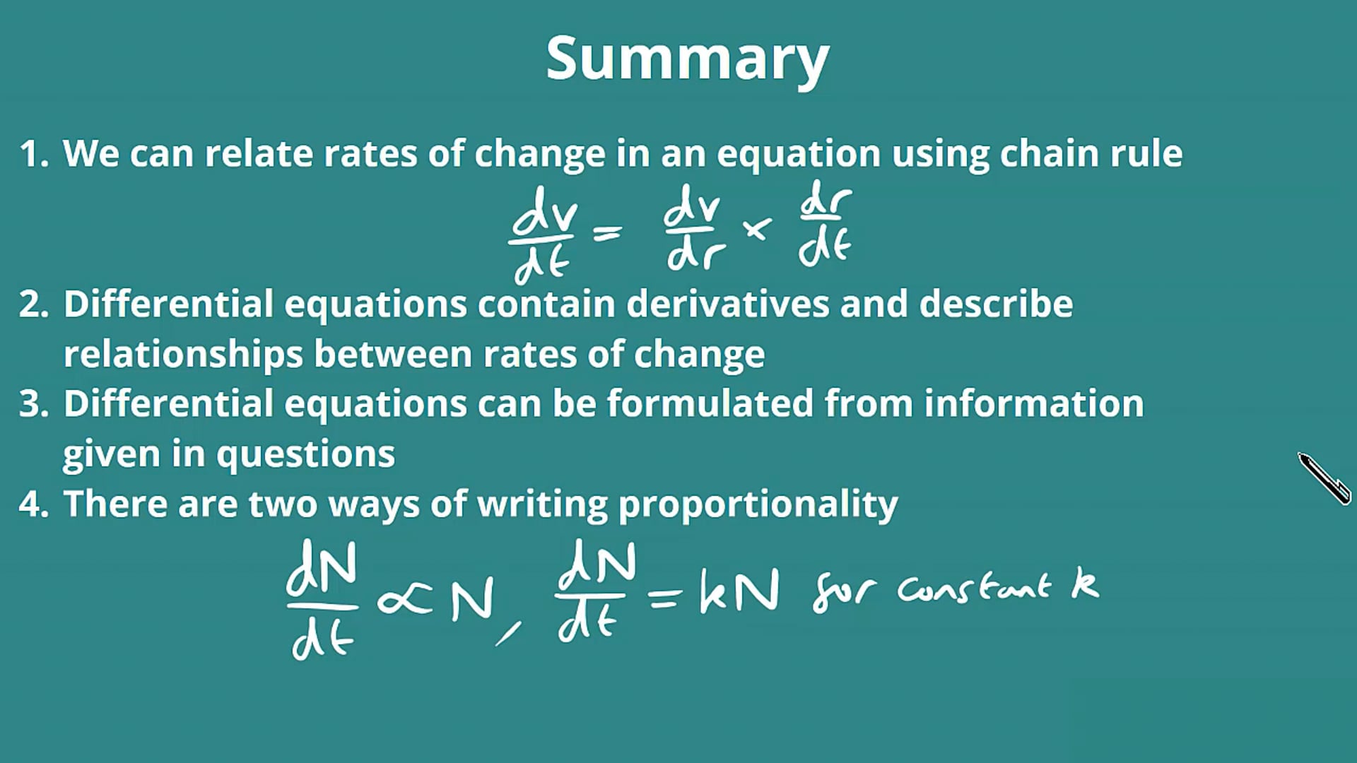 Simple Differential Equations Examples