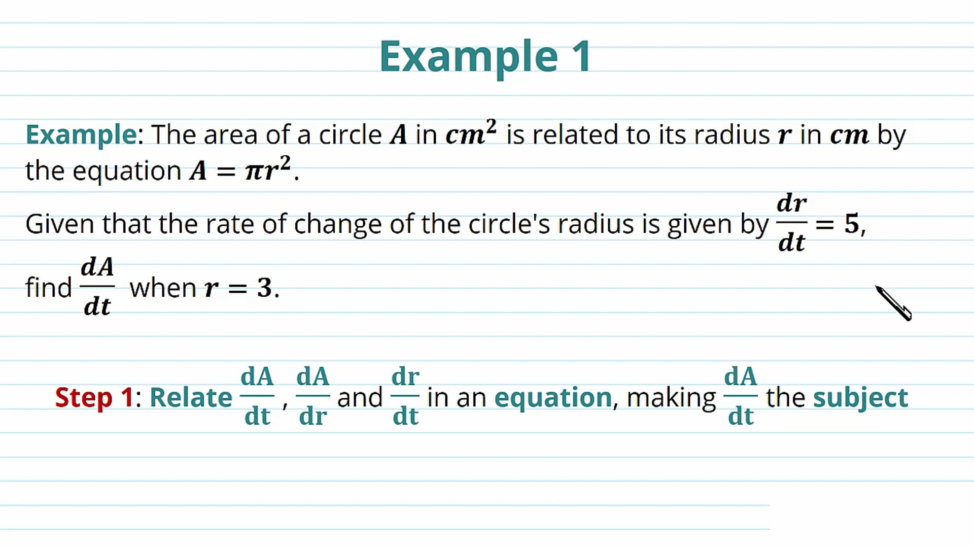 Simple Differential Equations Examples