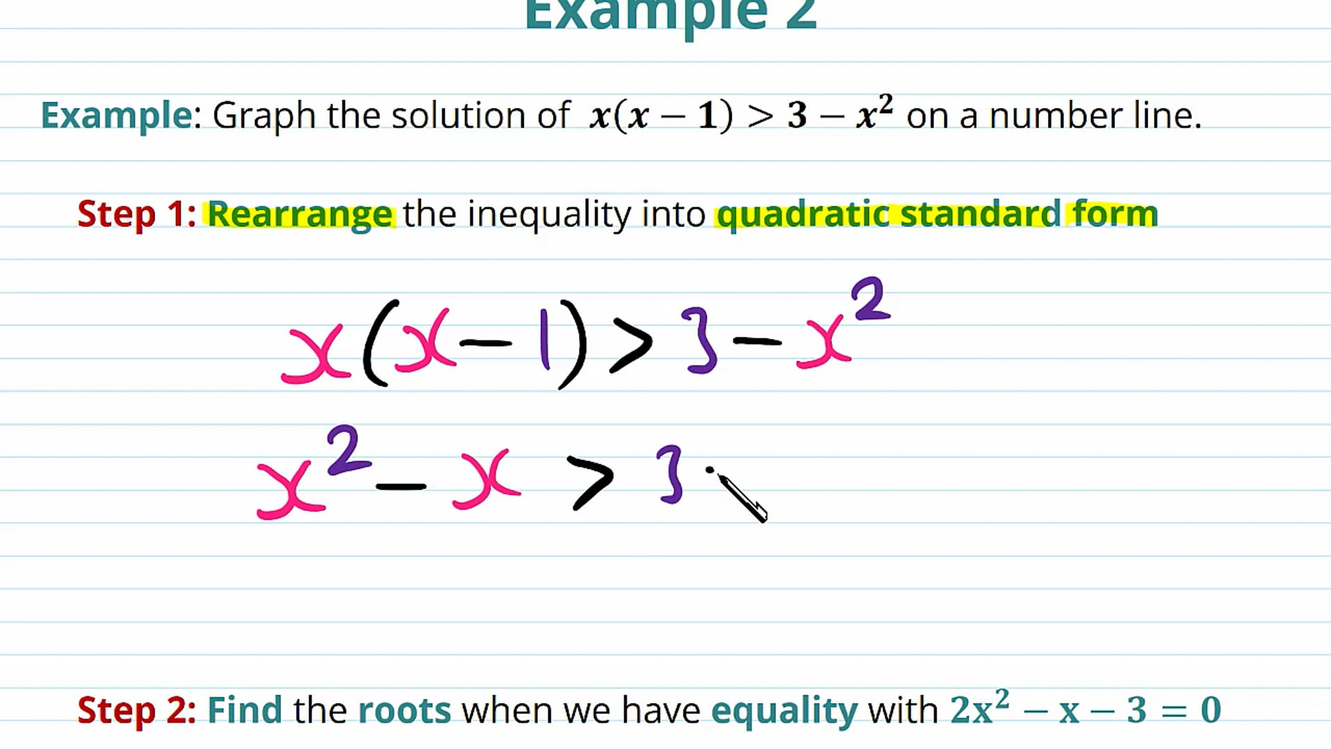 Solving Quadratic Inequalities Examples