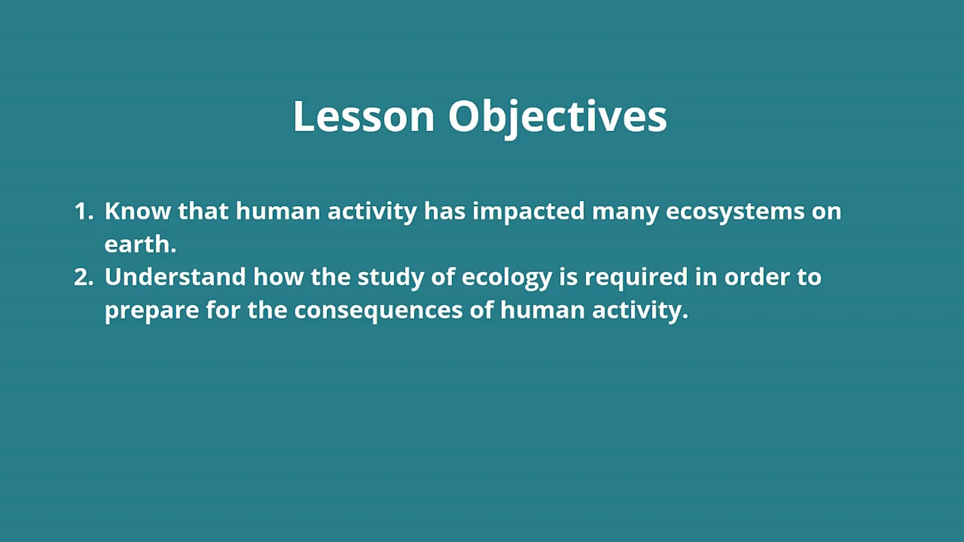 Species Distribution Background
