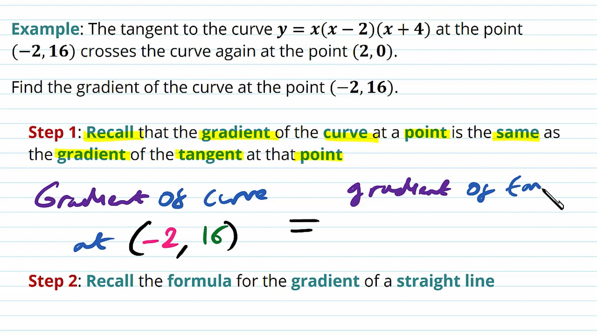 Tangents Examples