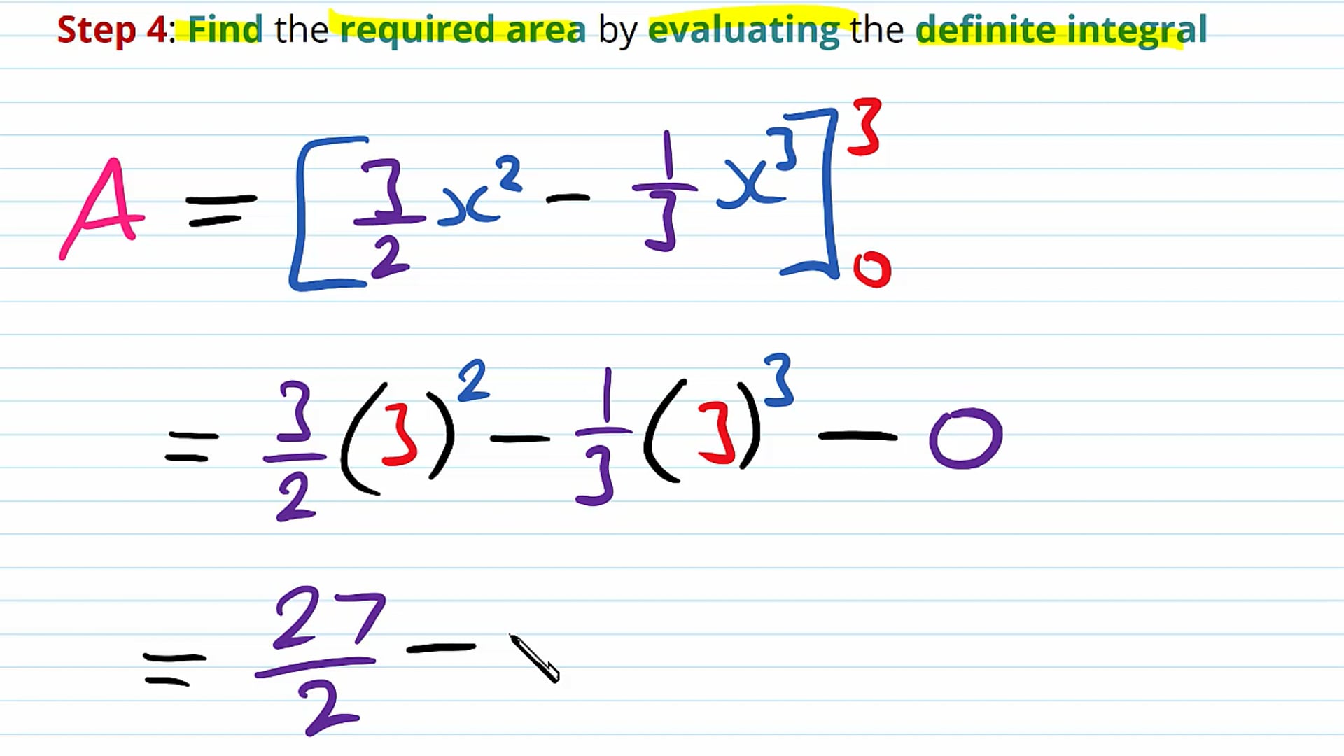 The Area Under a Curve Examples