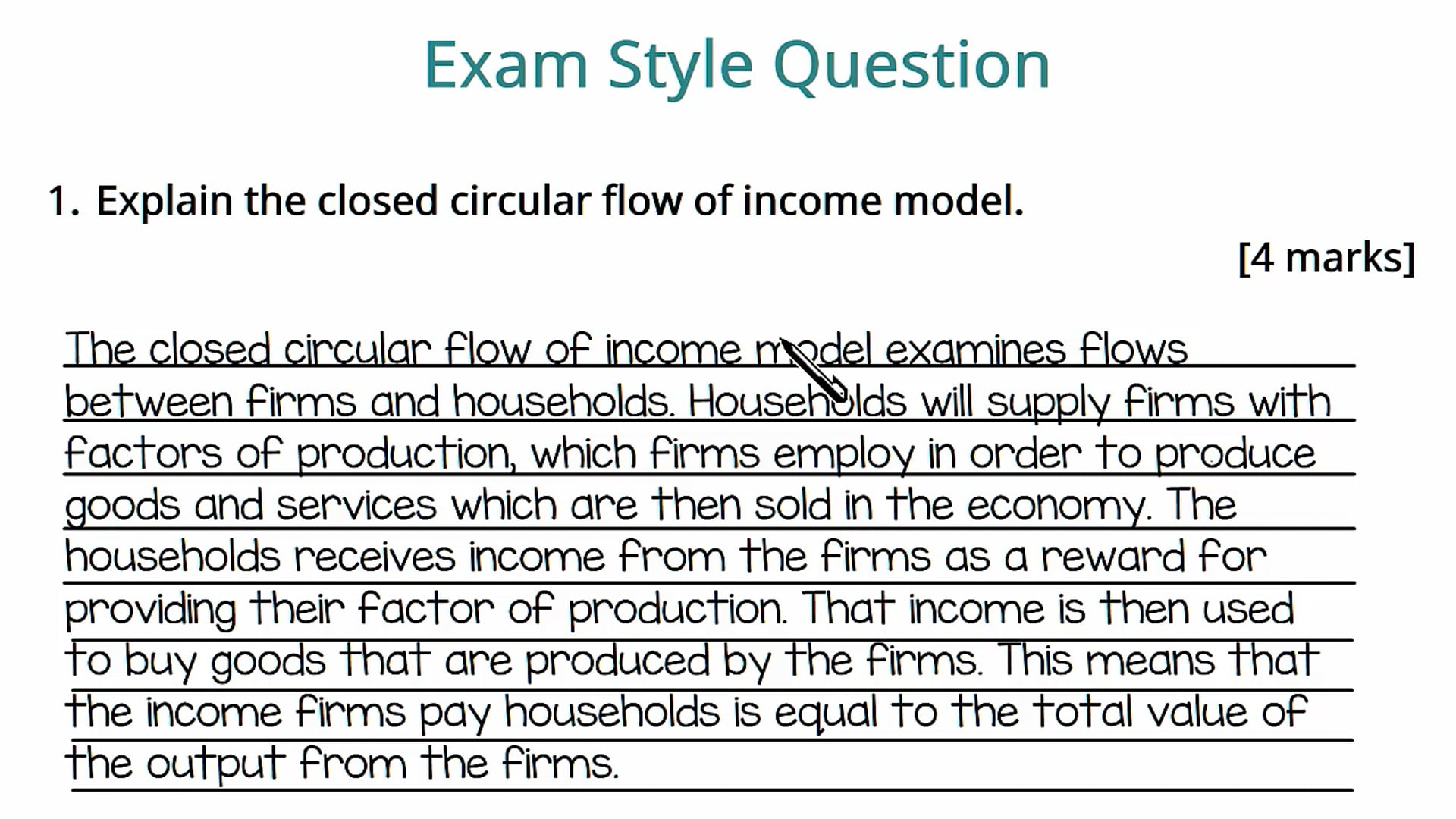 The Circular Flow Exam Question