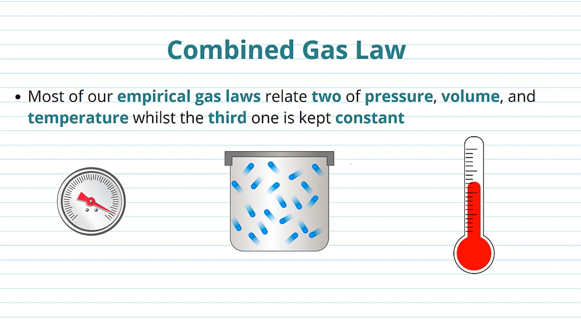 The Combined Gas Law