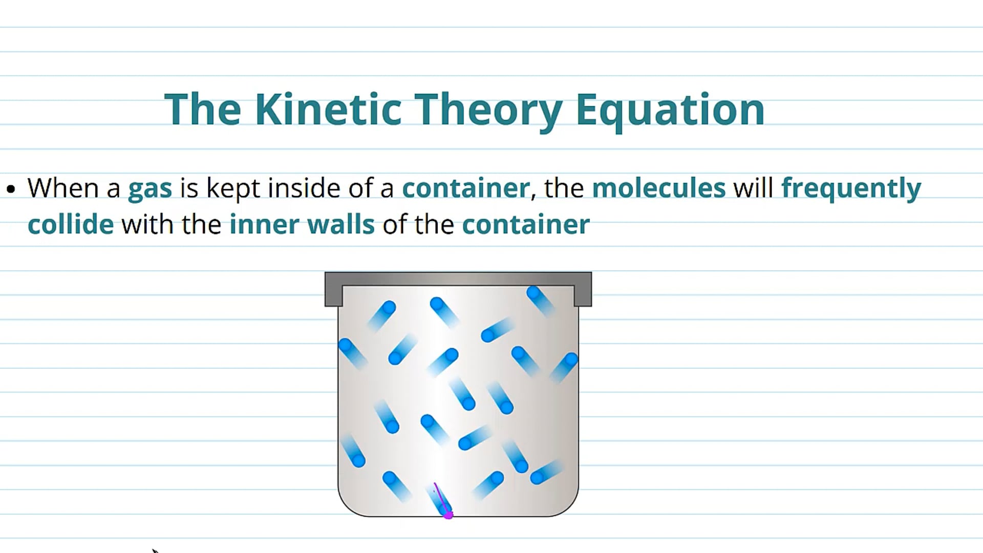 The Kinetic Theory Equation