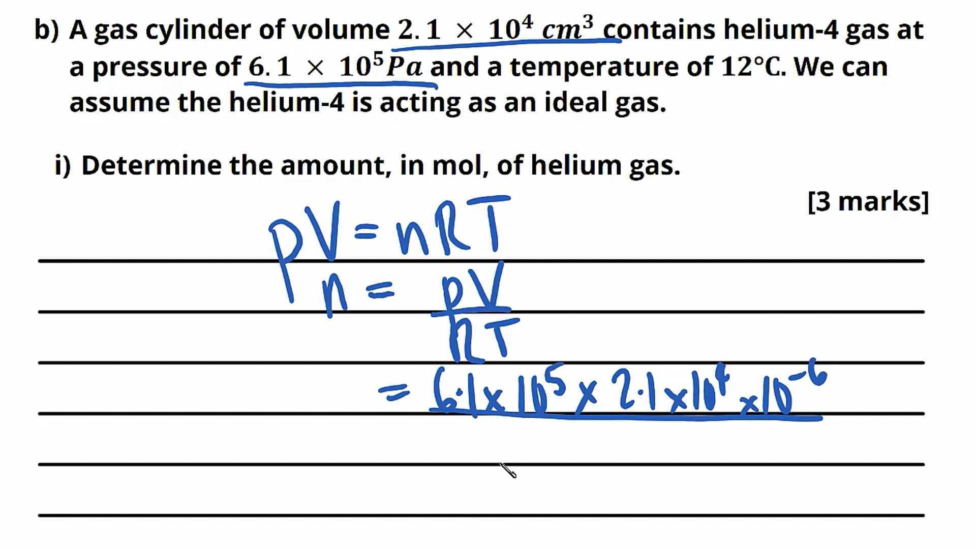 The Kinetic Theory Equation Exam Question