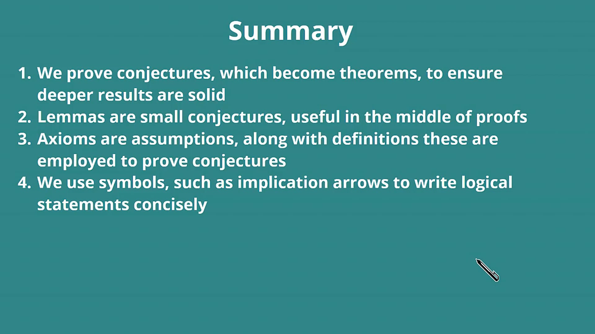The Structure of Mathematical Proof Examples