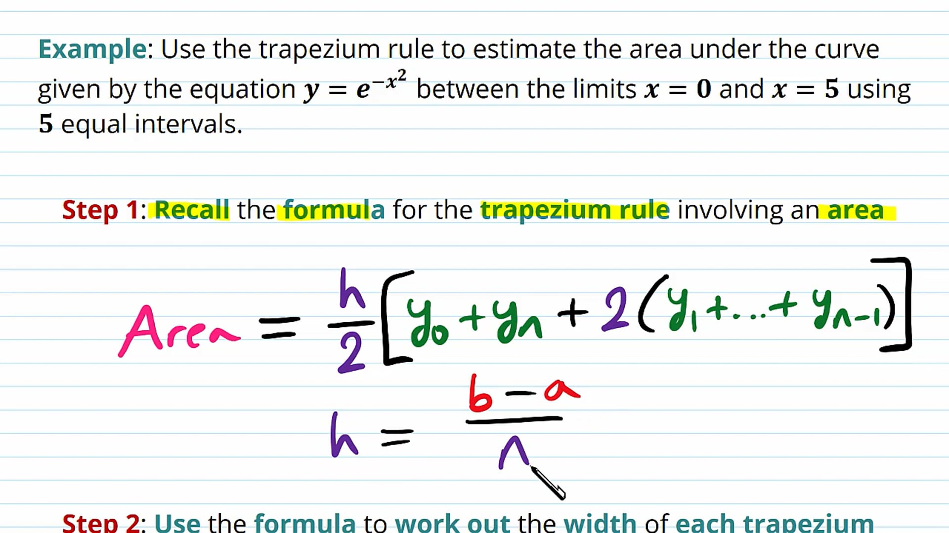 The Trapezium Rule Examples