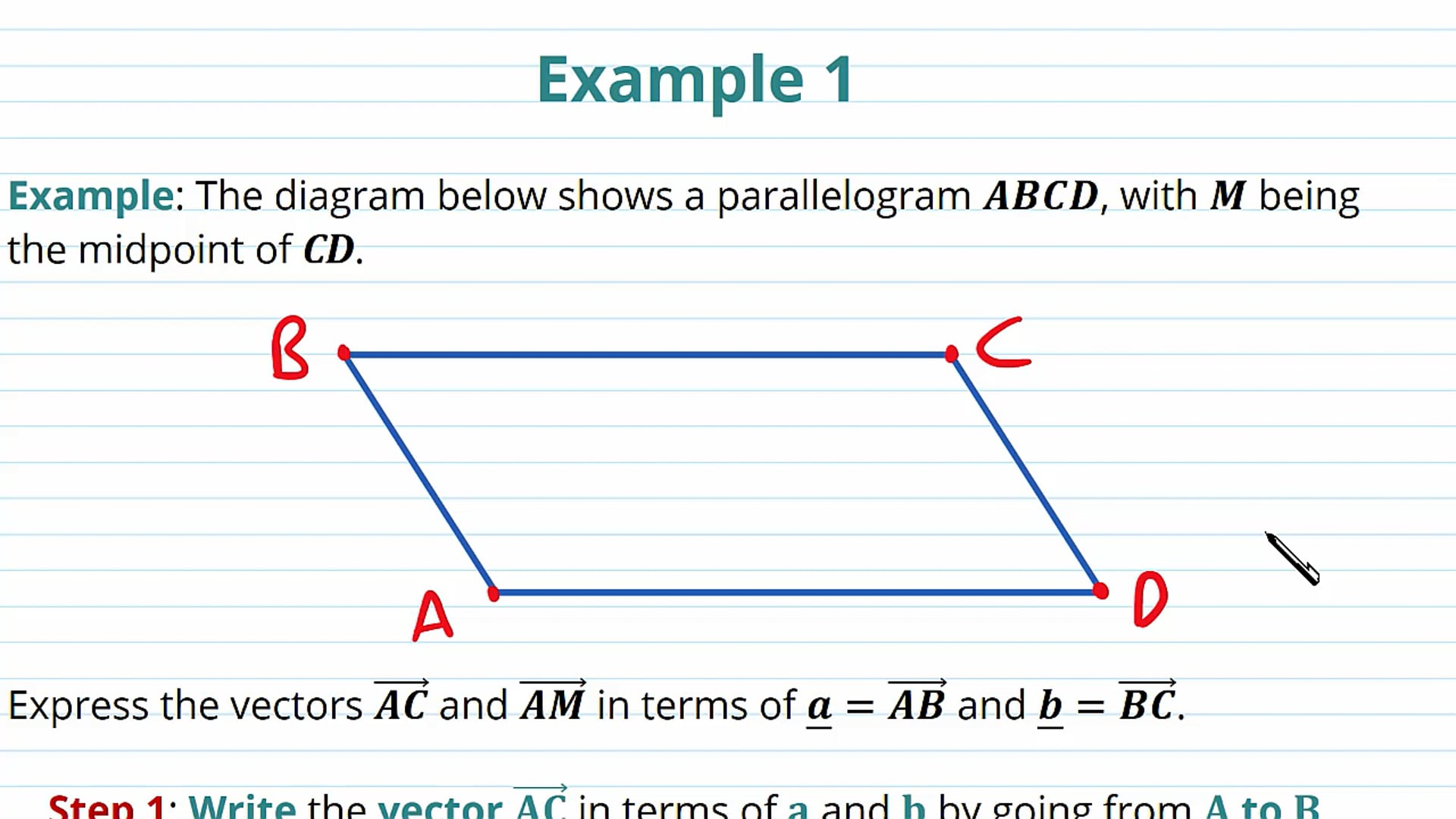 Vectors and Geometric Problems Examples