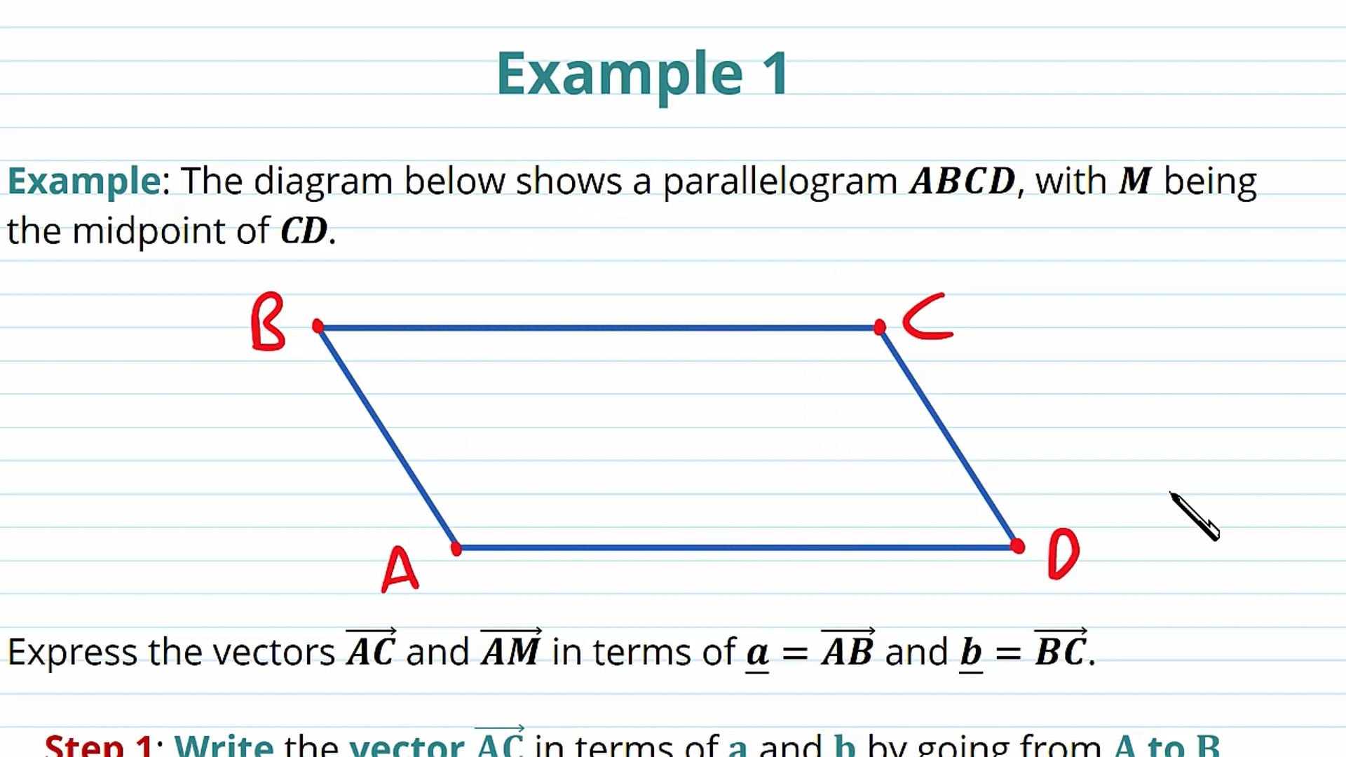 Vectors and Geometric Problems Examples