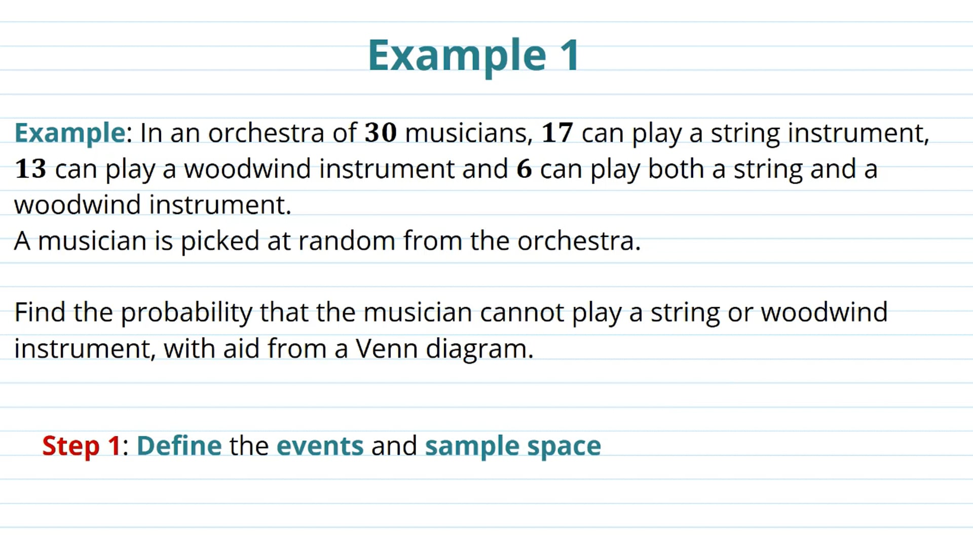 Venn Diagrams Examples