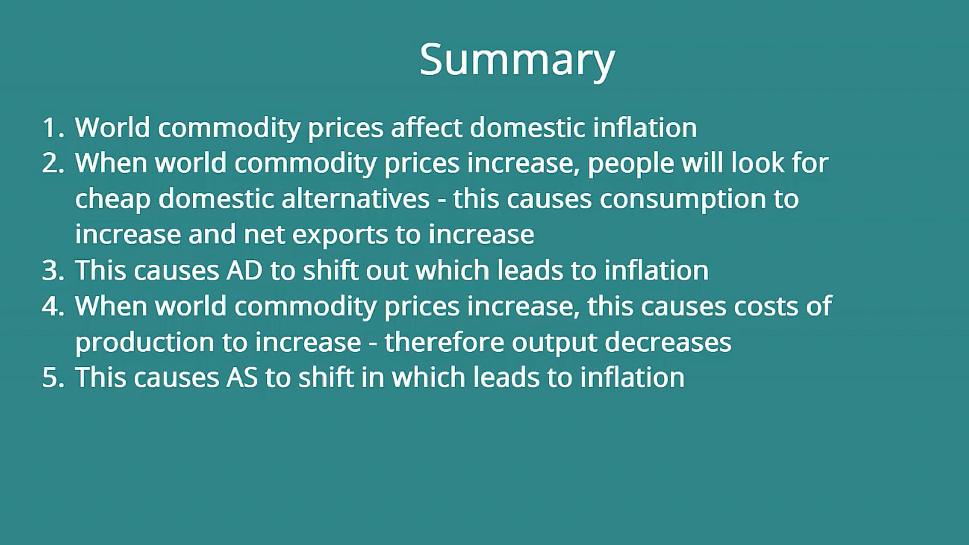World Commodity Prices