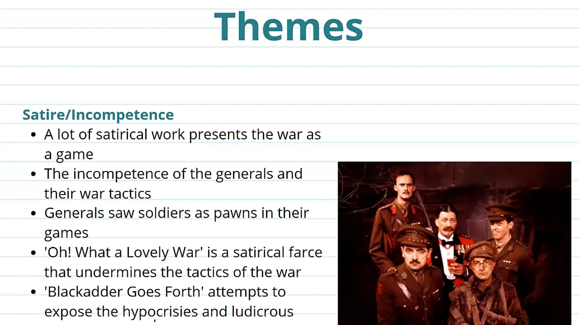 WW1 and Drama (Part 2)