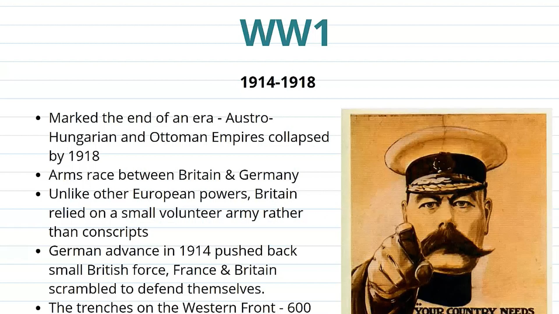 WW1 Contexts (Part 2)